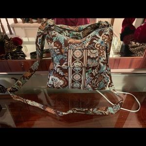 Blue and Brown Vera Bradley Crossbody